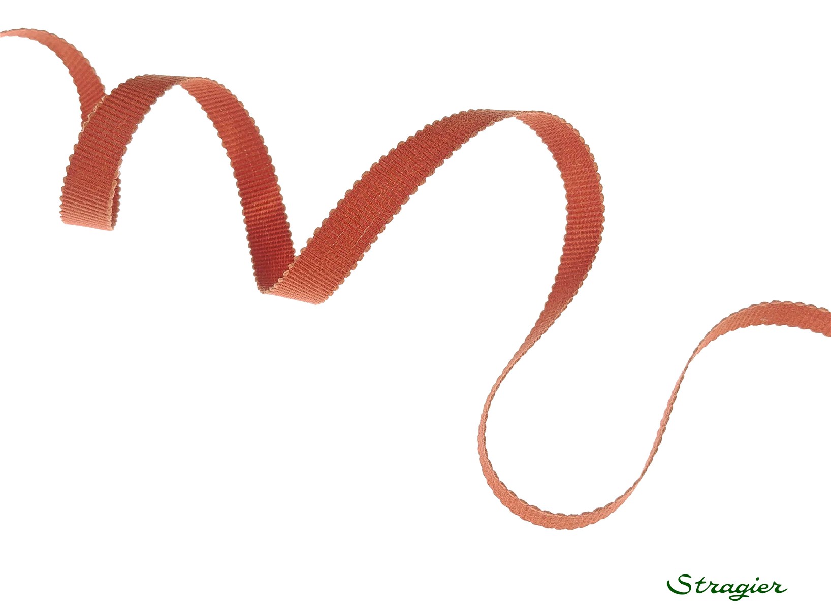 Gros Grain Coton - uni - Paprika - 10 mm