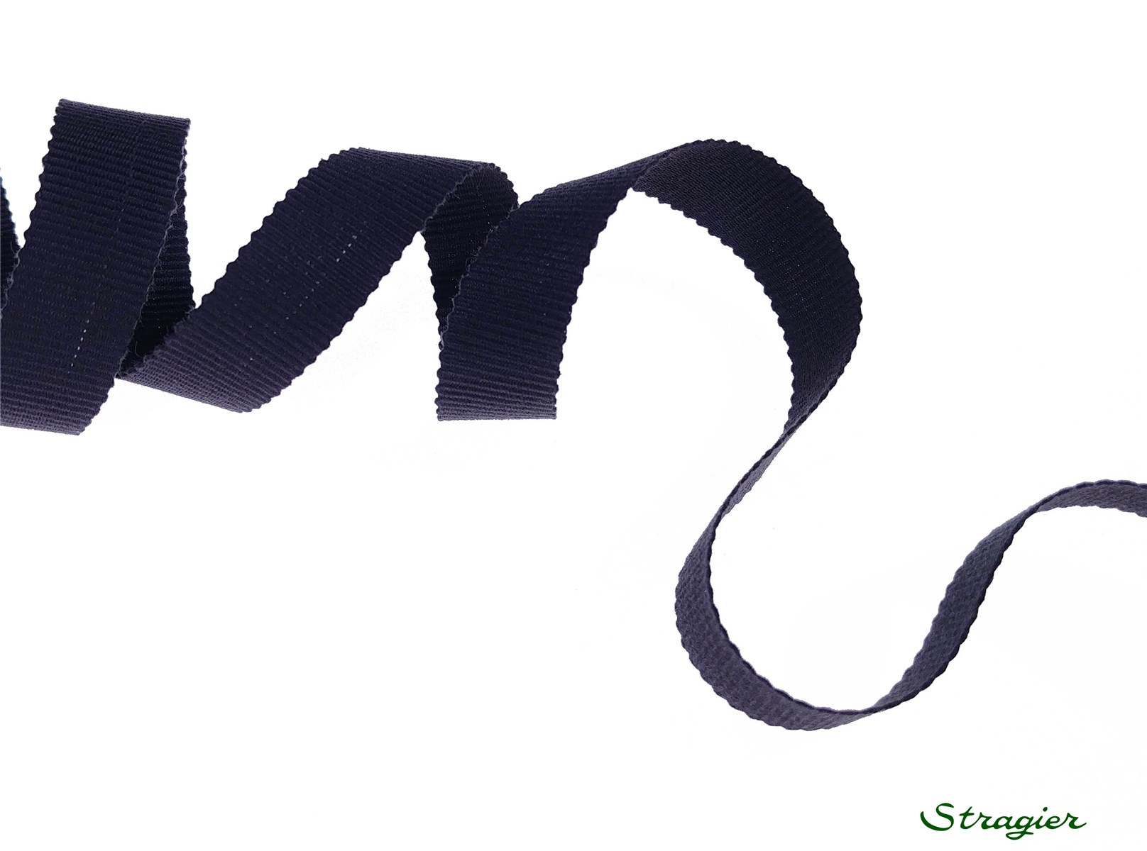 Grosgrain - Cotton - Plain - Marine Foncé - 15 mm