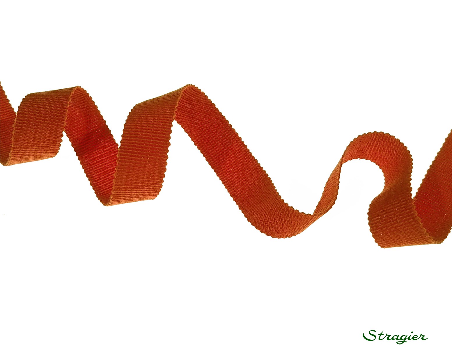 Gros Grain Coton - uni - Paprika - 15 mm