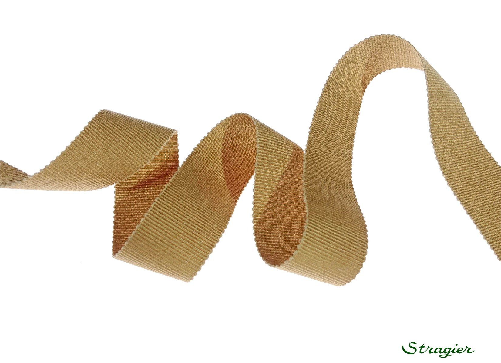 Gros Grain Coton - uni - Camel - 25 mm