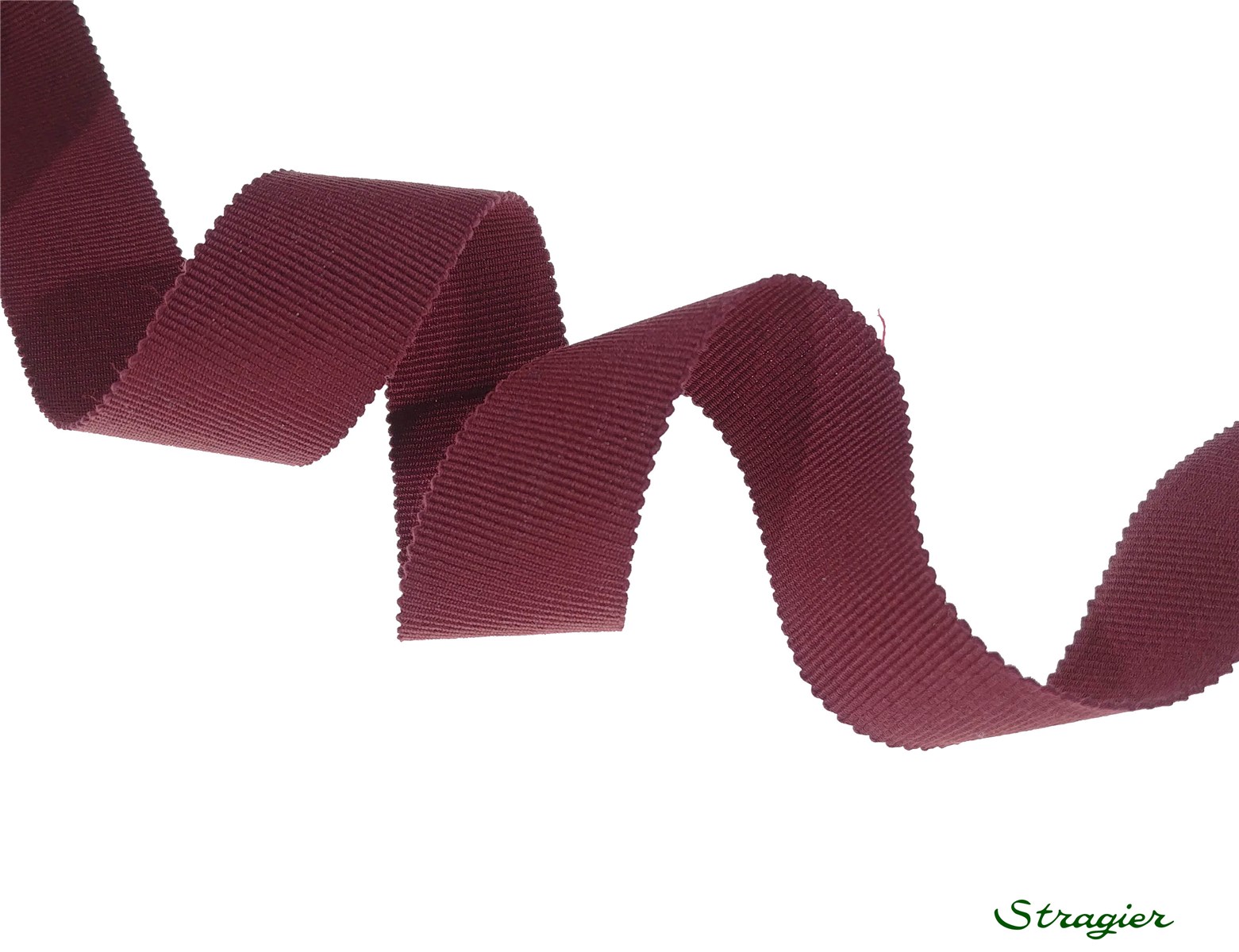 Grosgrain - Cotton - Plain - Bordeaux - 25 mm
