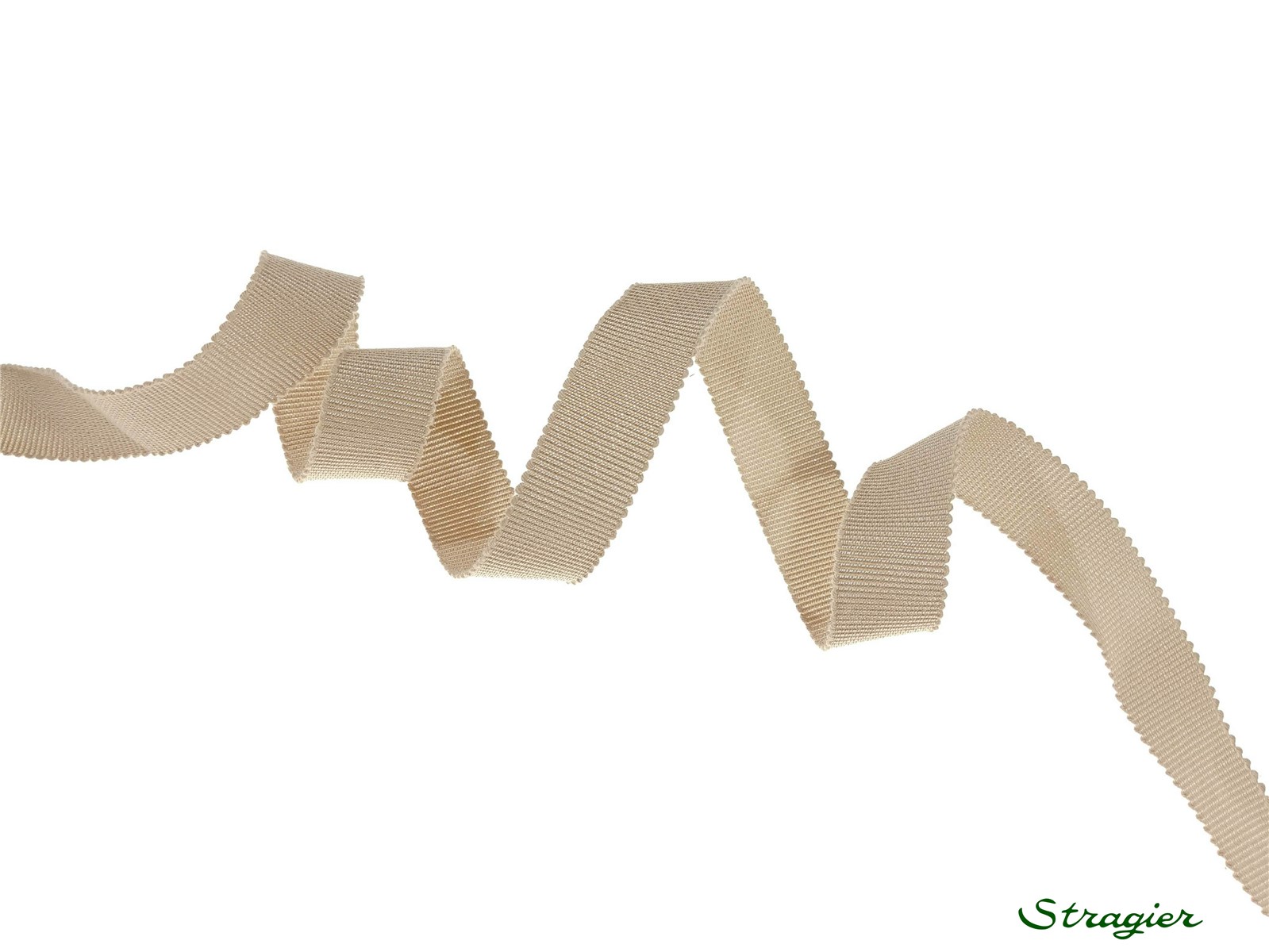 Gros Grain "A L'Ancienne" - Uni - Beige Foncé - 15 mm