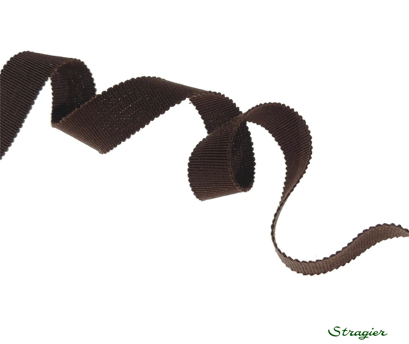 Gros Grain "A L'Ancienne" - Uni - Chocolat - 15 mm