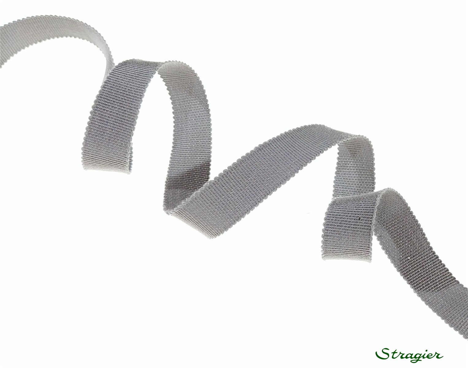 Gros Grain "A L'Ancienne" - Uni - Gris Moyen - 15 mm