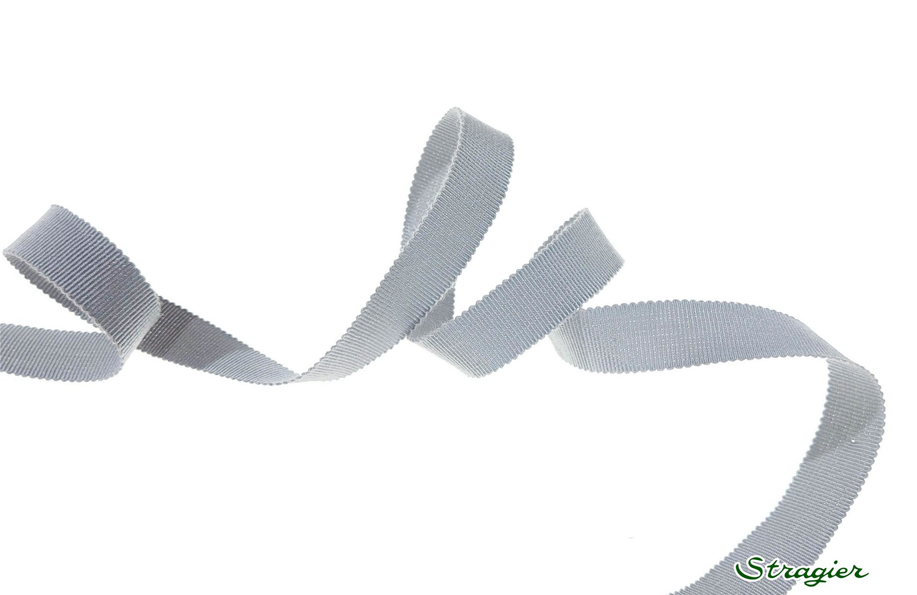 Gros Grain "A L'Ancienne" - Uni - Gris Argent - 15 mm
