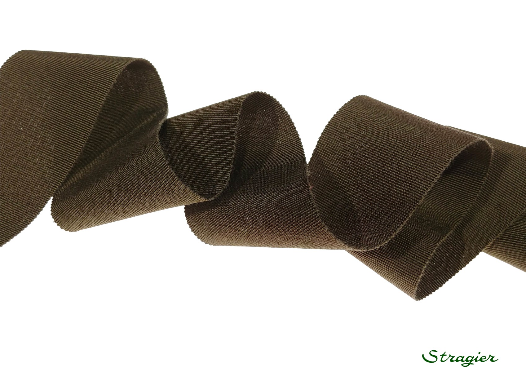 Grosgrain "Savoir-Faire" - Plain - Cafe - 50 mm