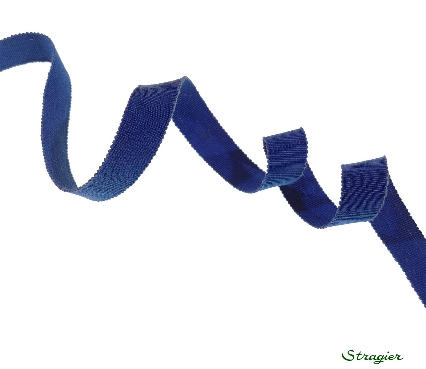 Gros Grain "Savoir-Faire" - uni - Bleu Insigne - 15 mm