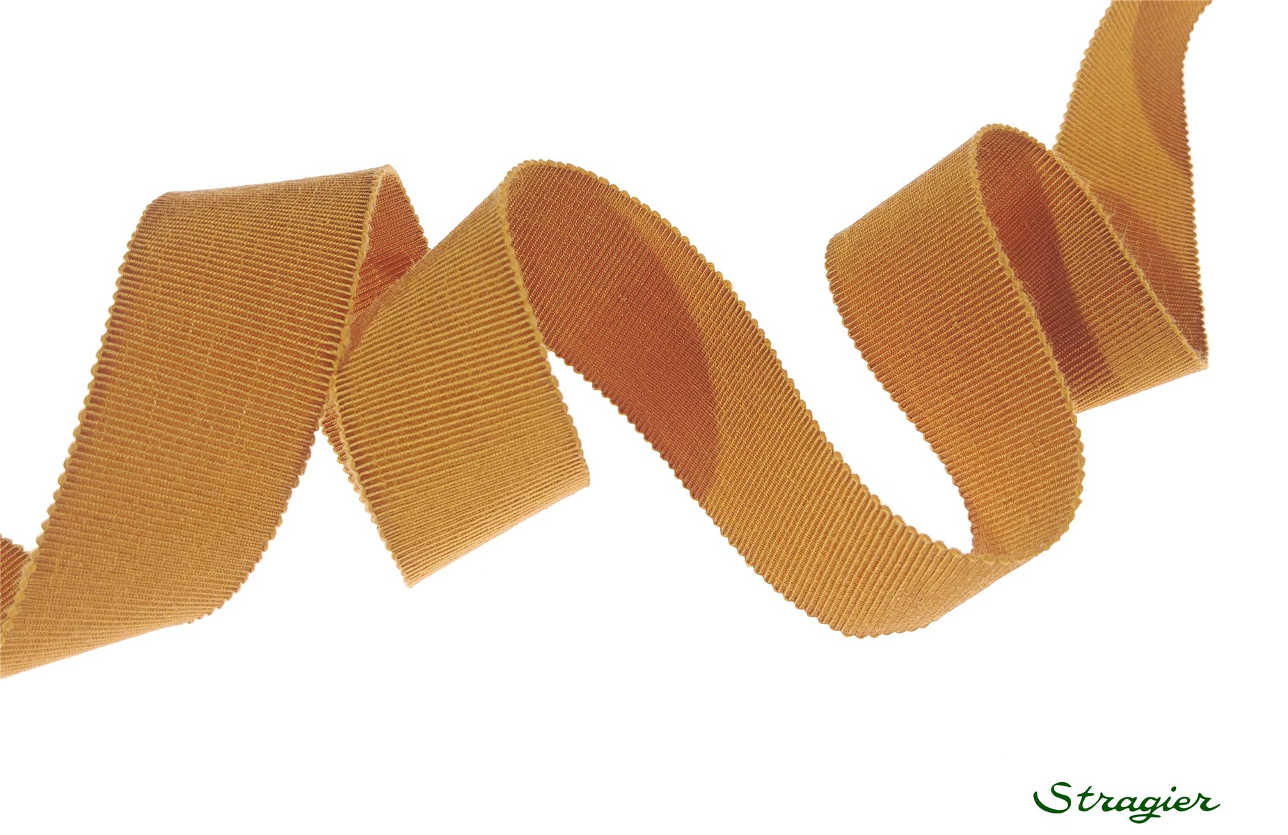 Grosgrain "Savoir-Faire" - Plain - Gold - 25 mm