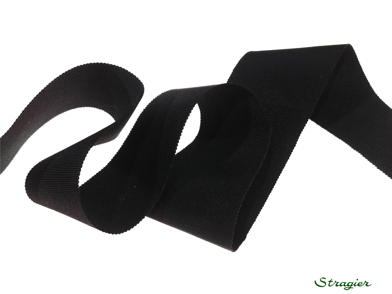 Grosgrain "Savoir-Faire" - Plain - Noir - 50 mm