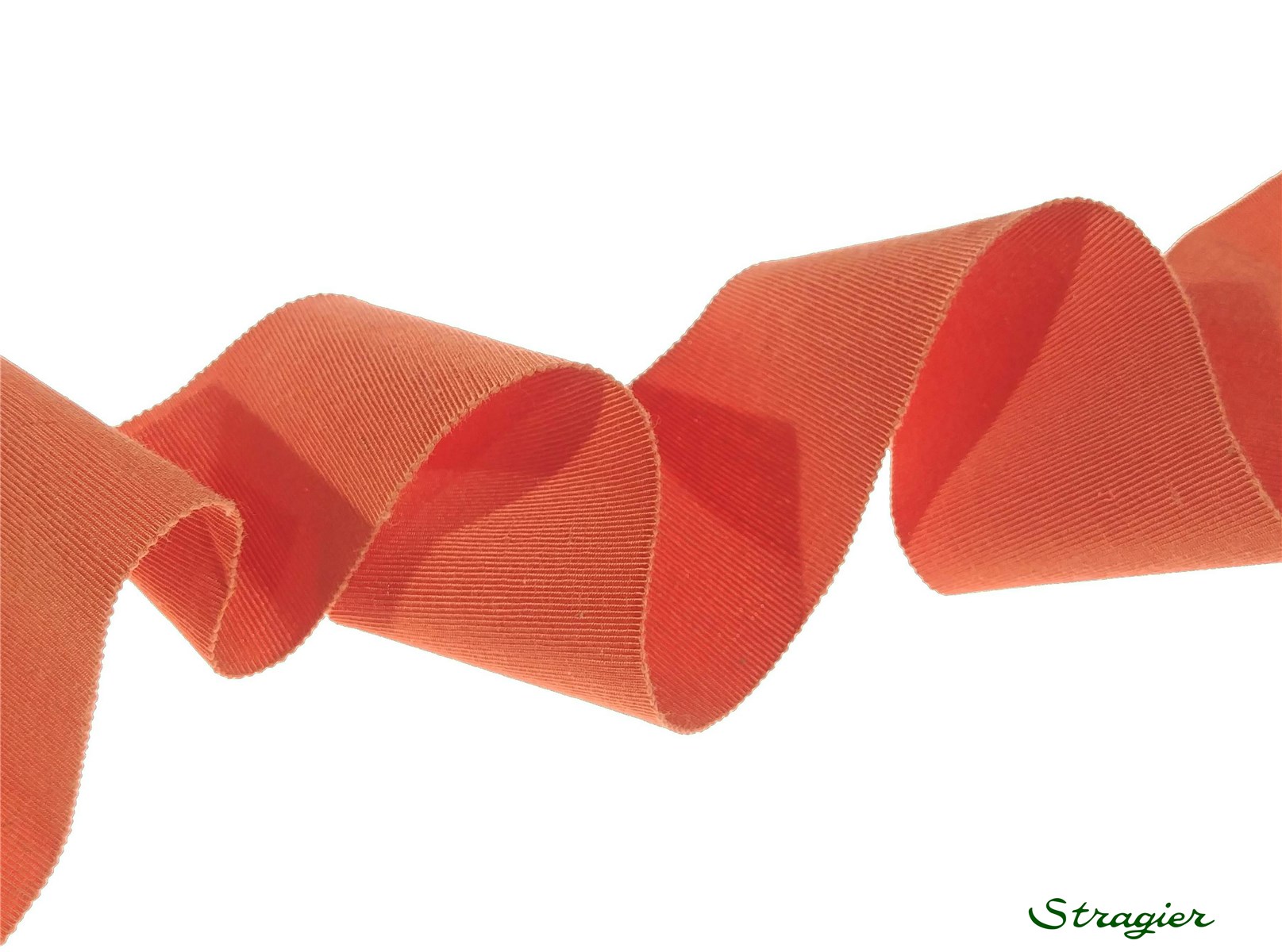 Grosgrain "Savoir-Faire" - Plain - Orange - 50 mm