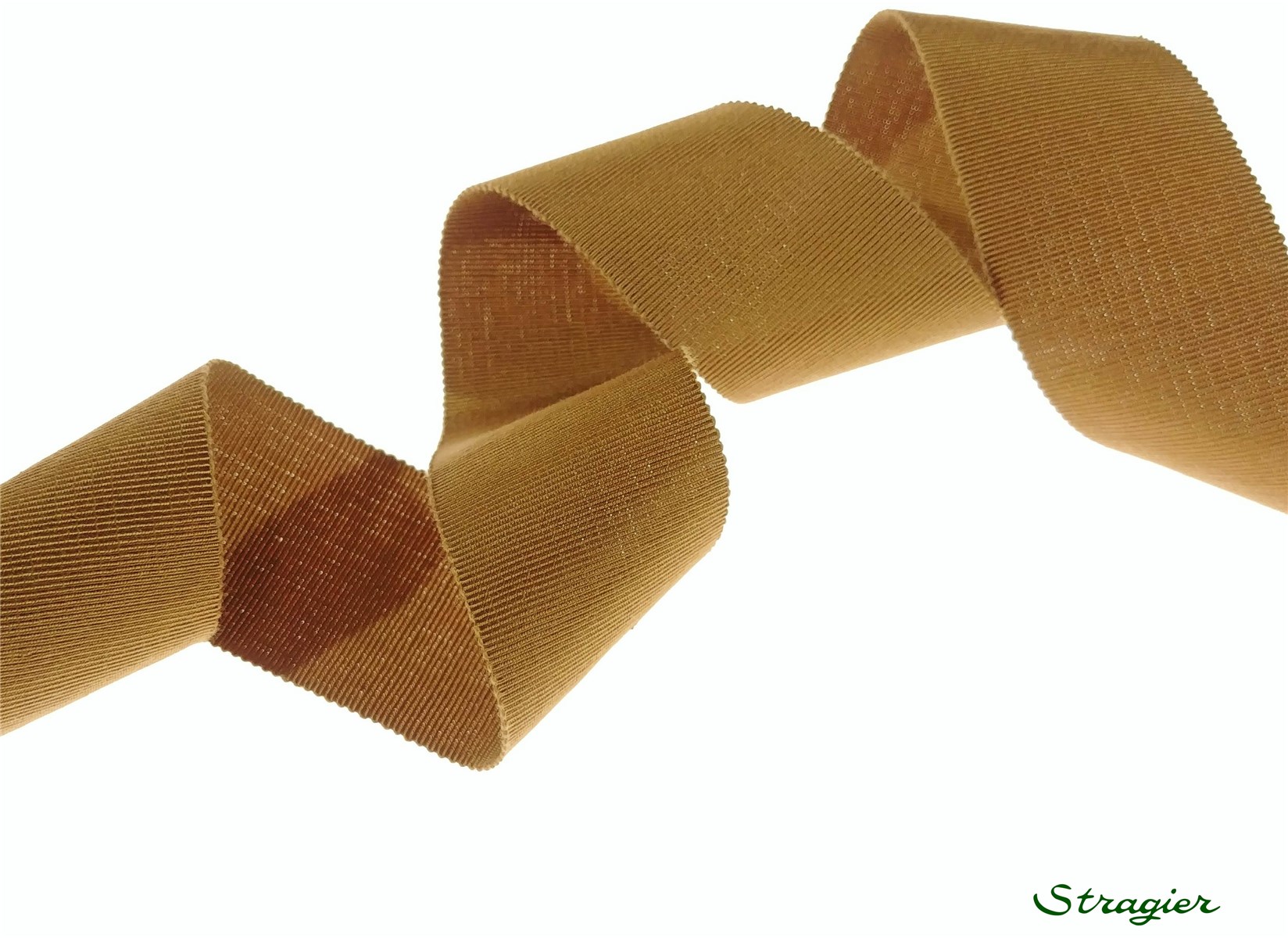 Gros Grain "Savoir-Faire" - uni - Bronze - 38 mm