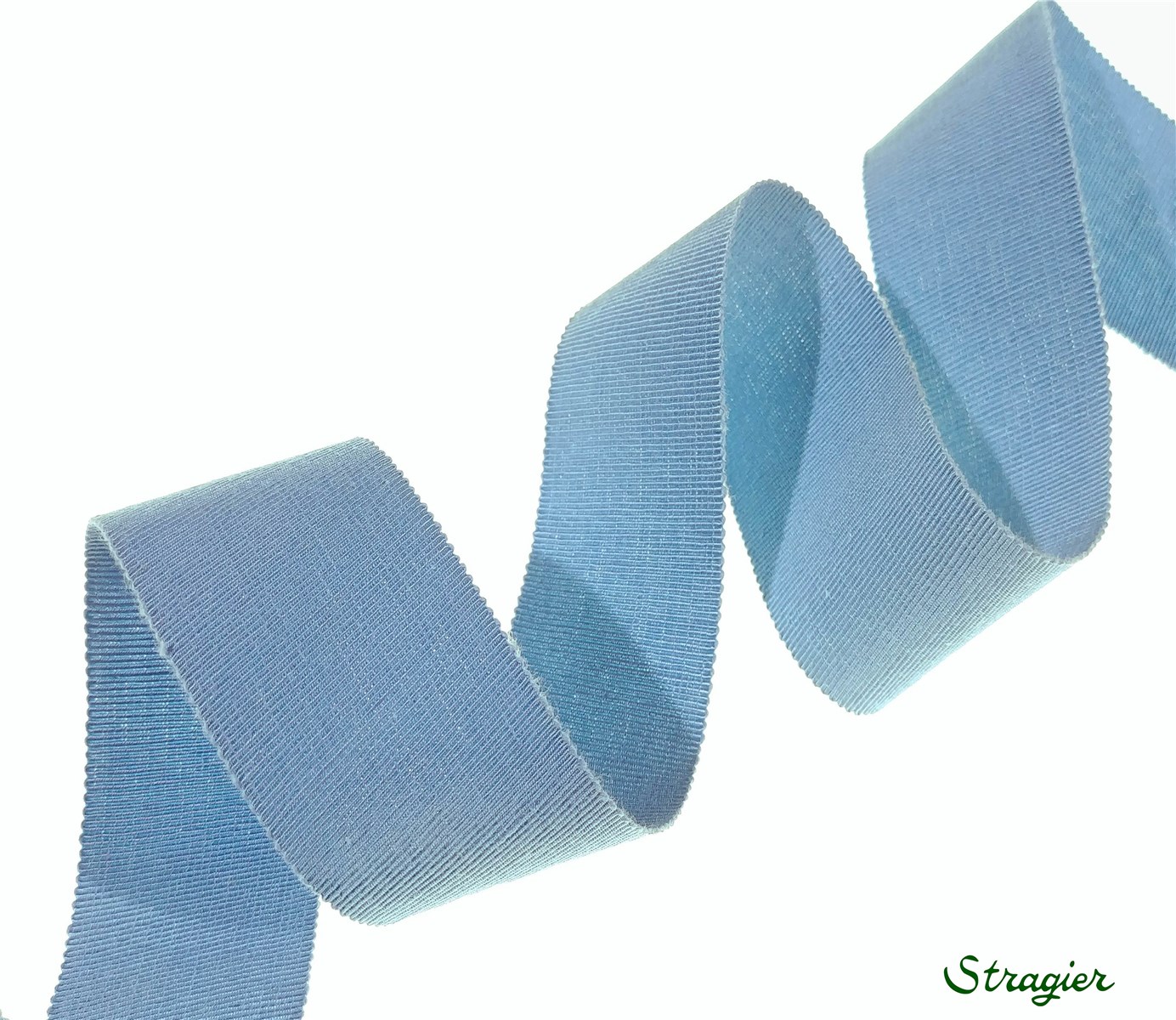 Gros Grain "Savoir-Faire" - uni - Azur - 38 mm
