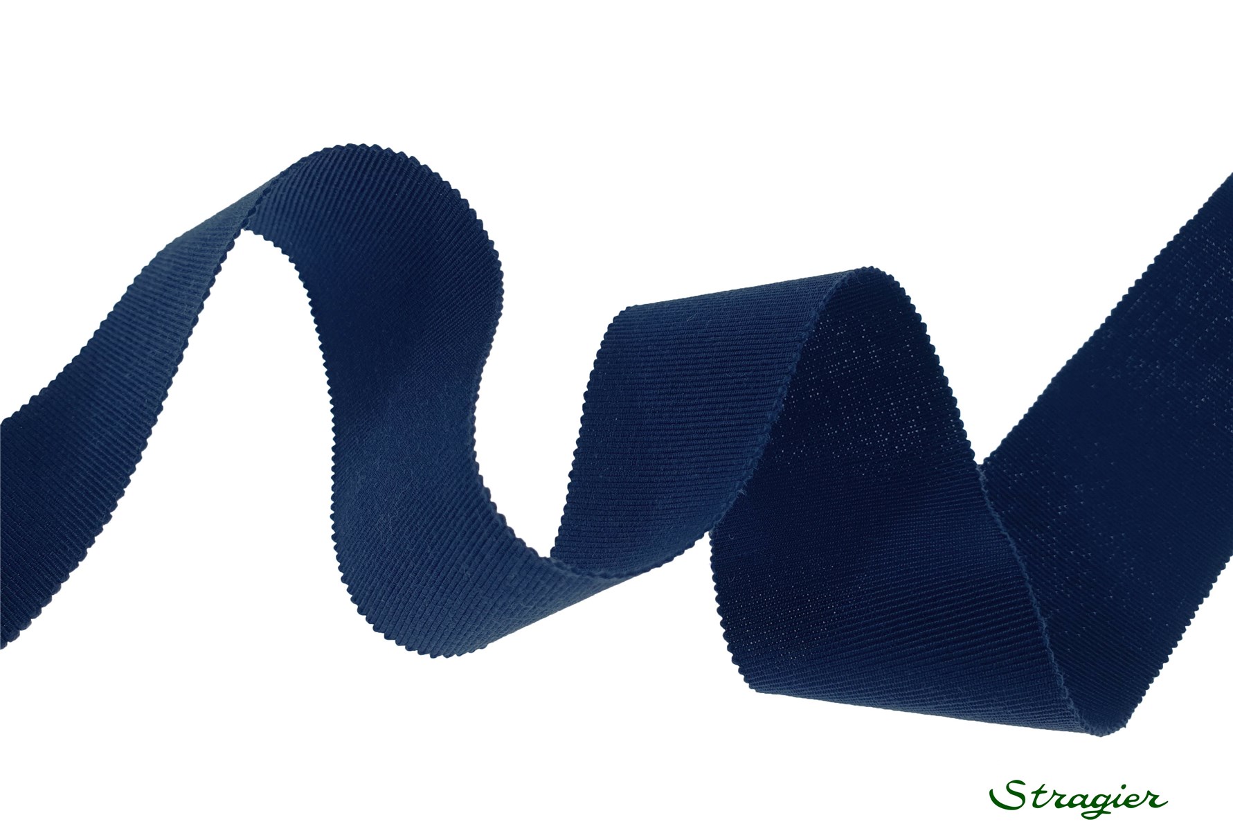 Grosgrain "Savoir-Faire" - Plain - Bleu Insigne Foncé - 50 mm