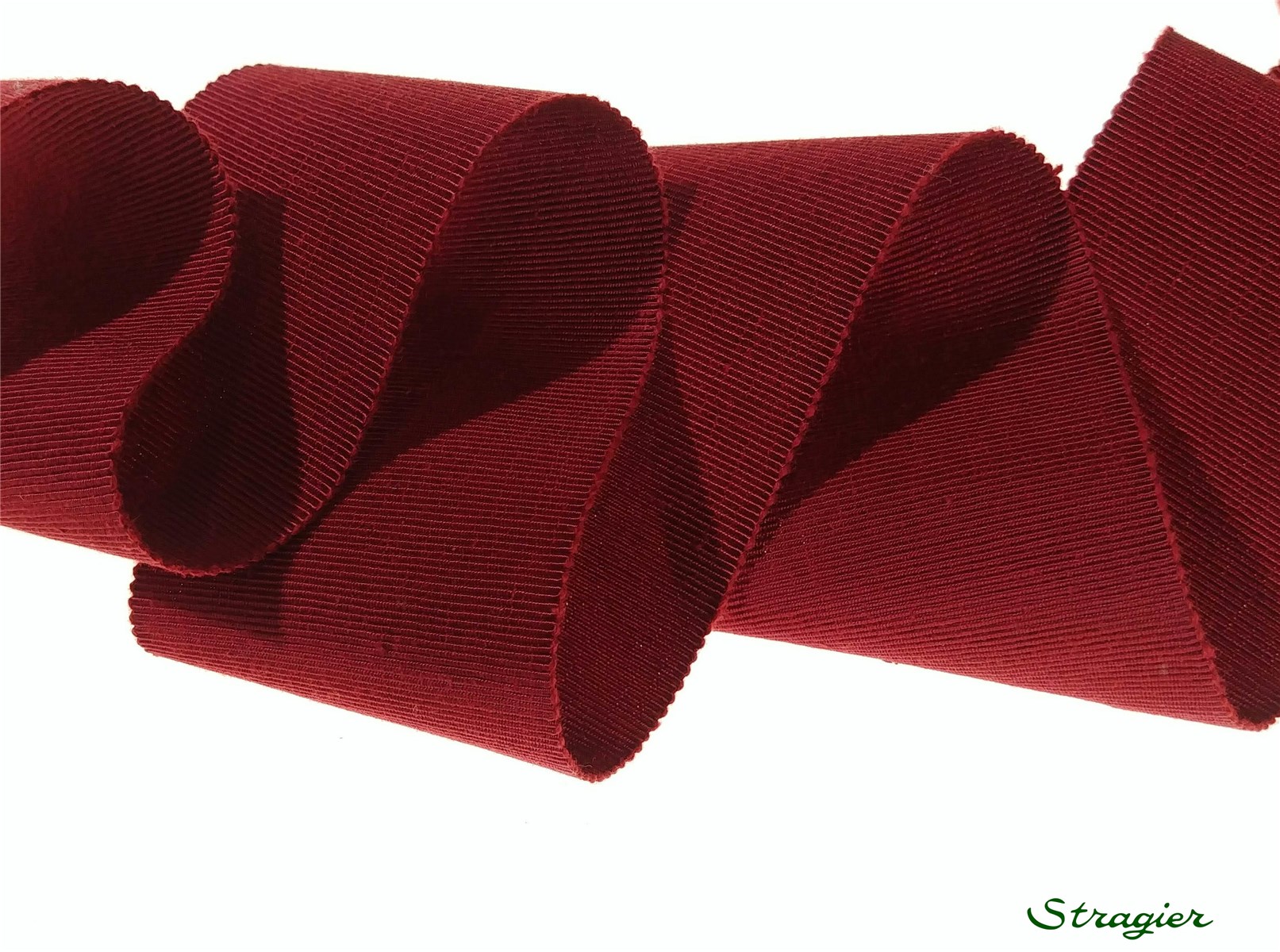 Grosgrain "Savoir-Faire" - Plain - Bordeaux - 50 mm