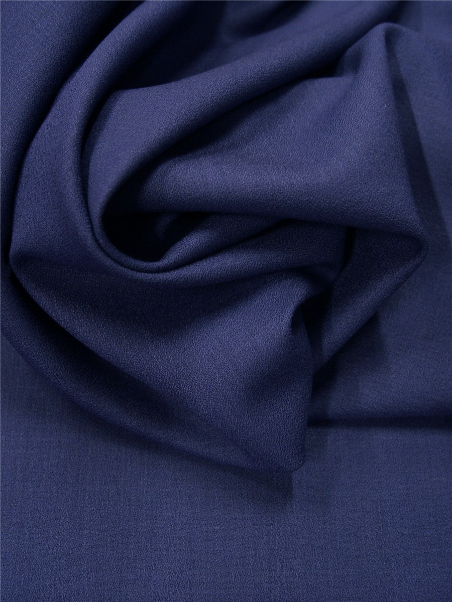 Pure Wool Crepe - Plain - Bleu Roi
