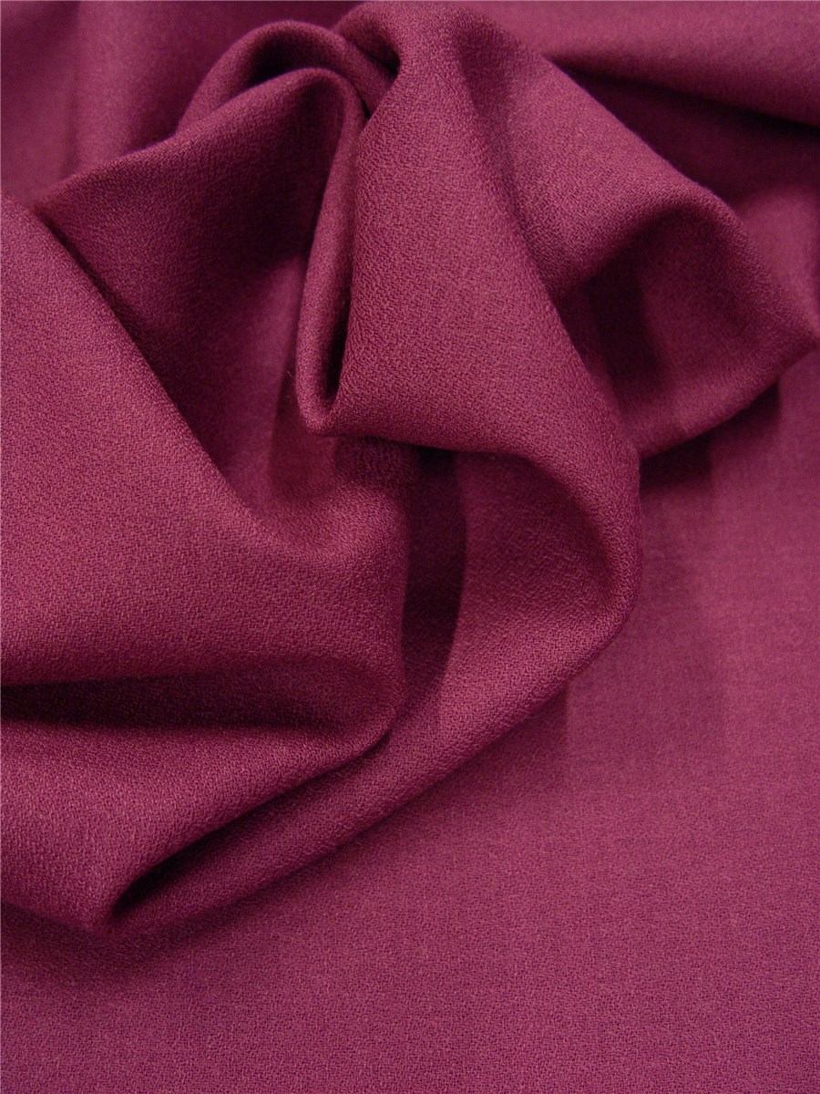 Crêpe Pure Laine - Uni - Violette des Bois 