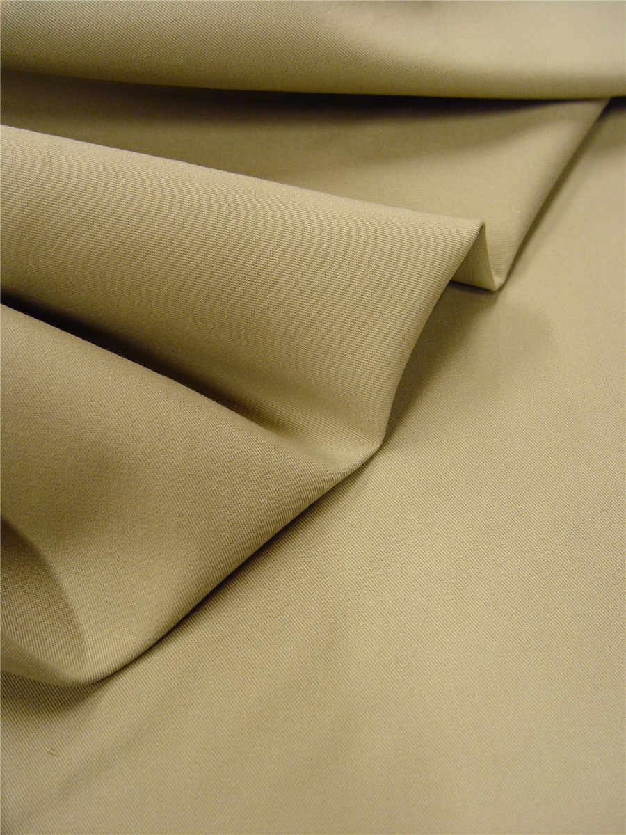 Coton sergé Soft - uni - Grège 