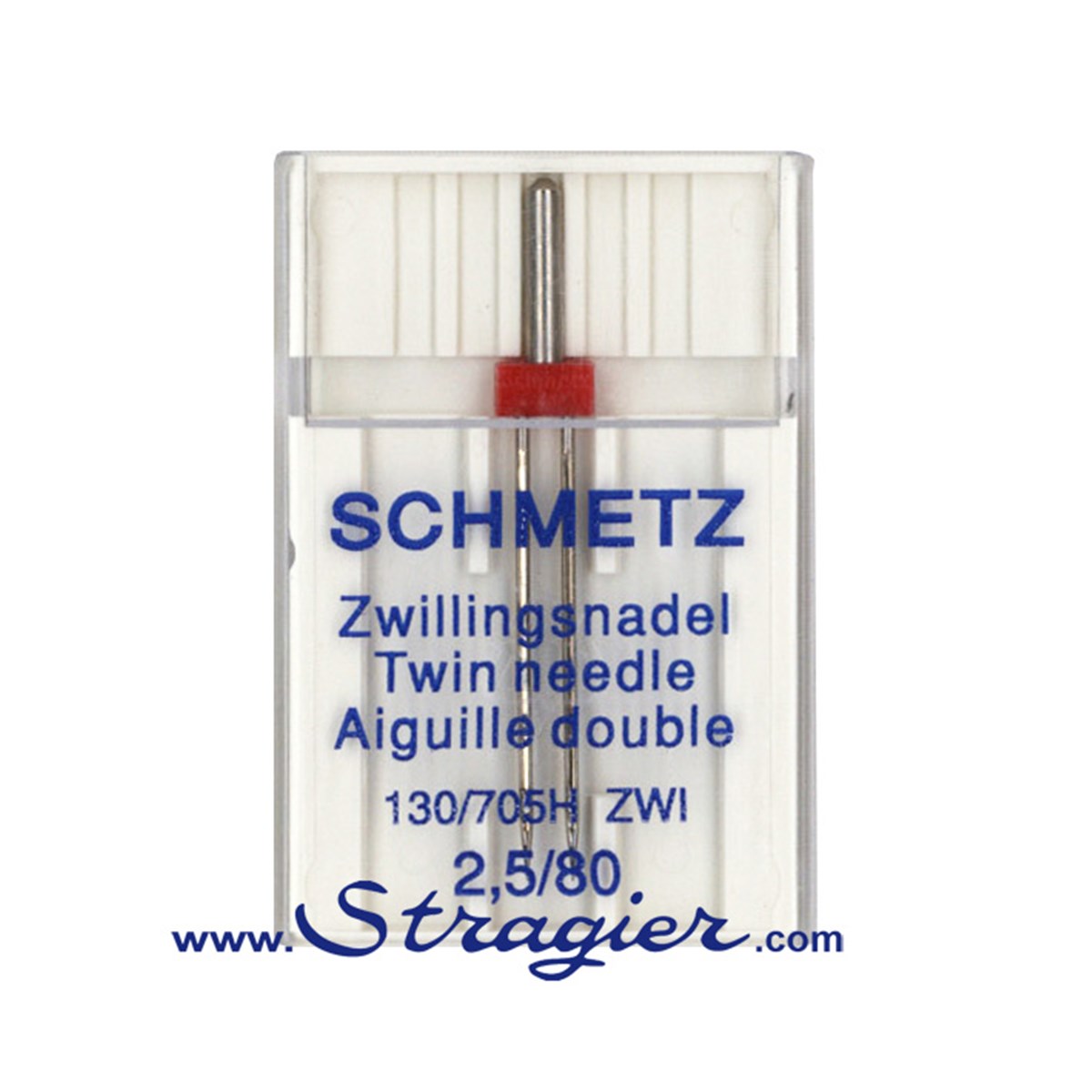 Aiguille Machine - Double - Standard - 80/2,5 - 1pc