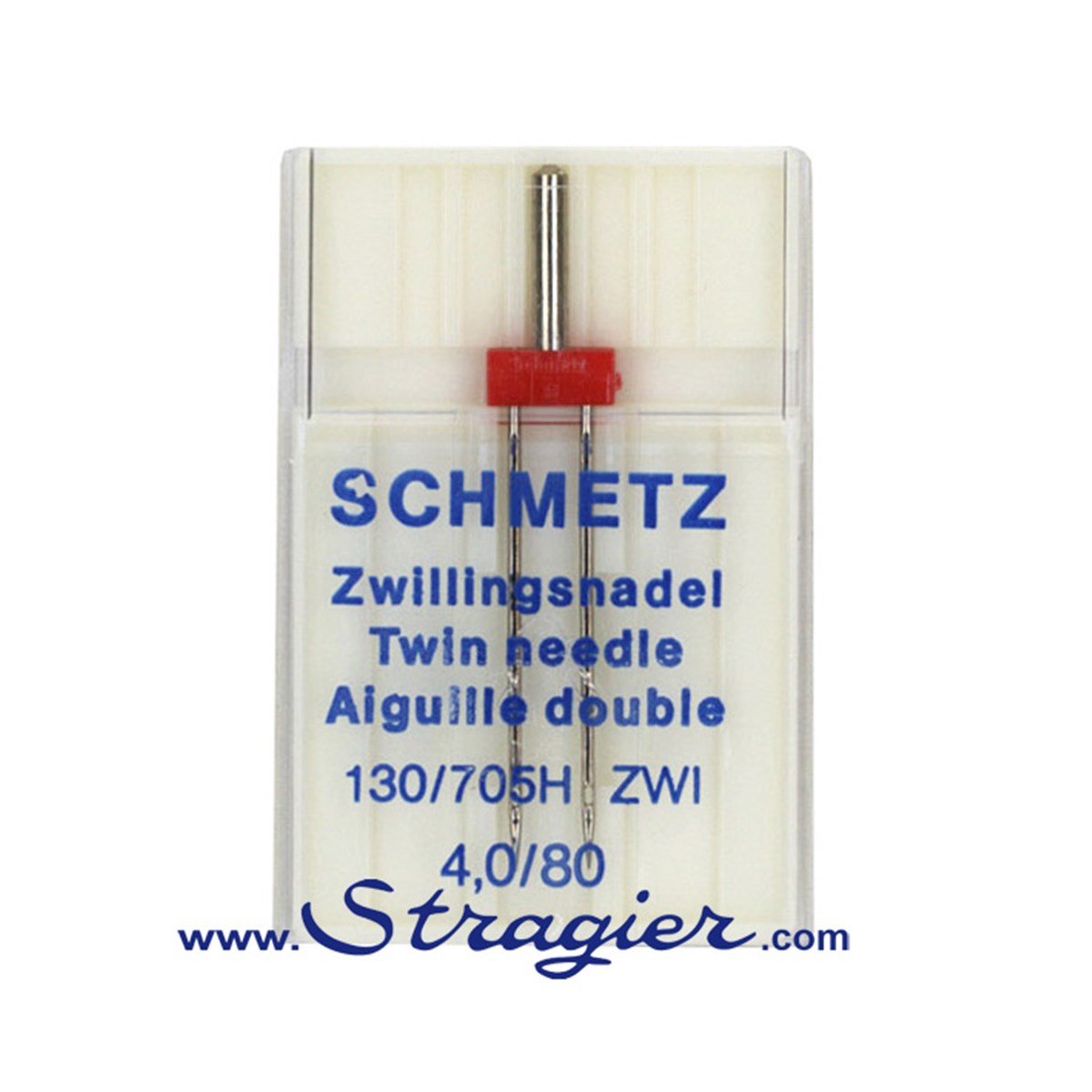 Aiguille Machine - Double - Standard - 80/4,0 - 1pc