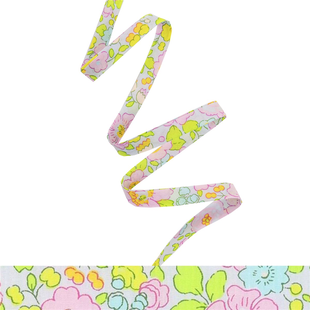 Liberty Bias Binding - 2019 Betsy - Béryl rose - 10 mm