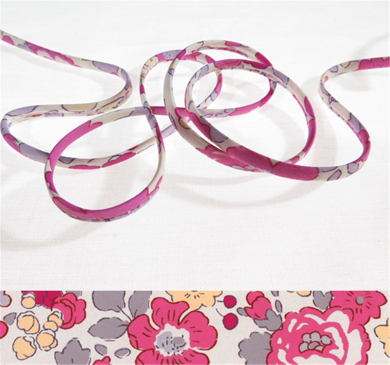 Cordon Liberty - 2019 Betsy - Bougainvillée - 4 mm