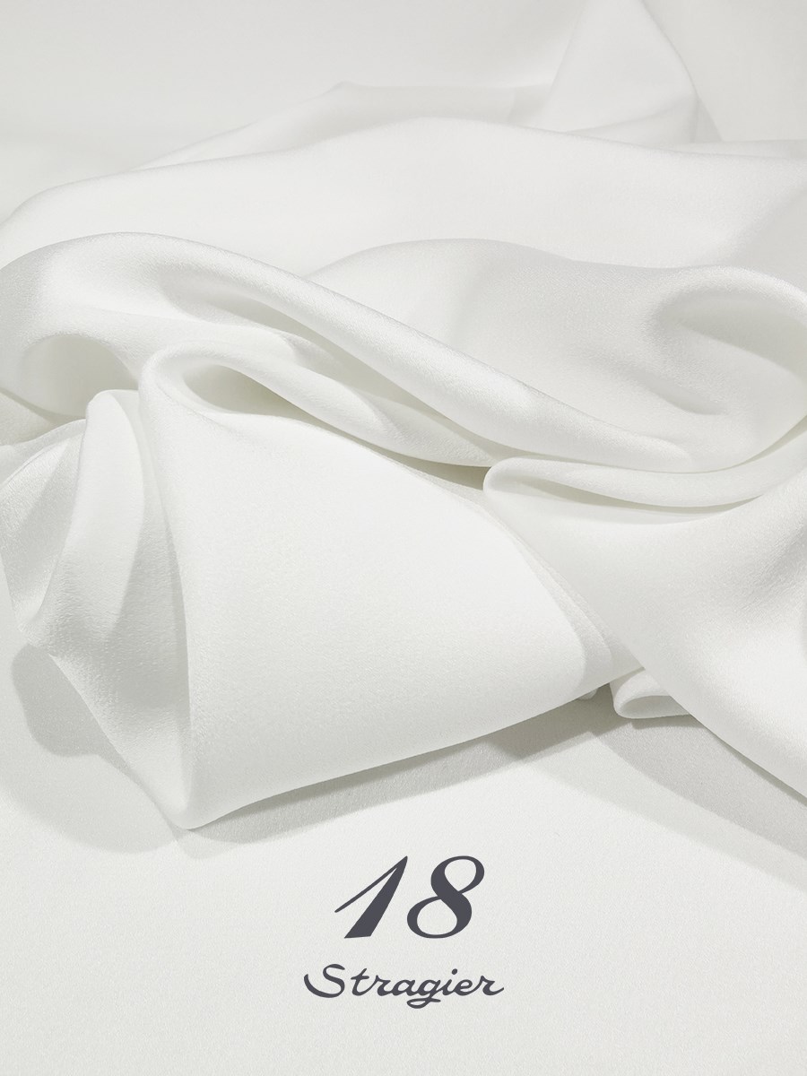 Satin Crepe - heavy - Plain - Ivoire clair Stragier