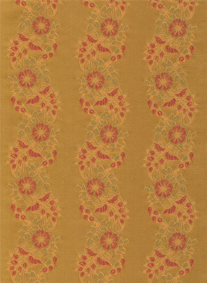 Silk Brocade - Venise - Or et Rose