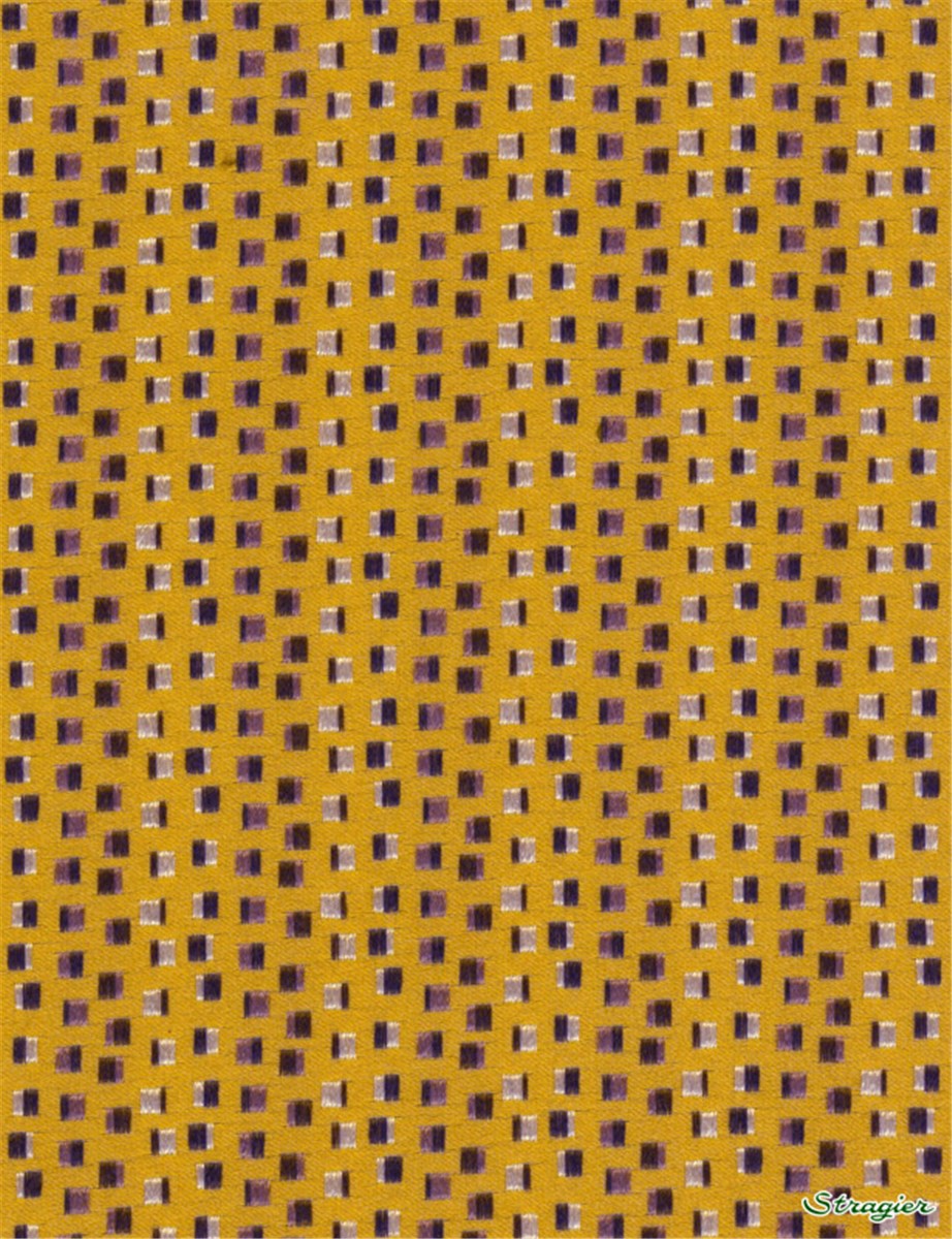 Brocart de Soie - Minis Carrés Artistiques - Jaune et Kiwi 