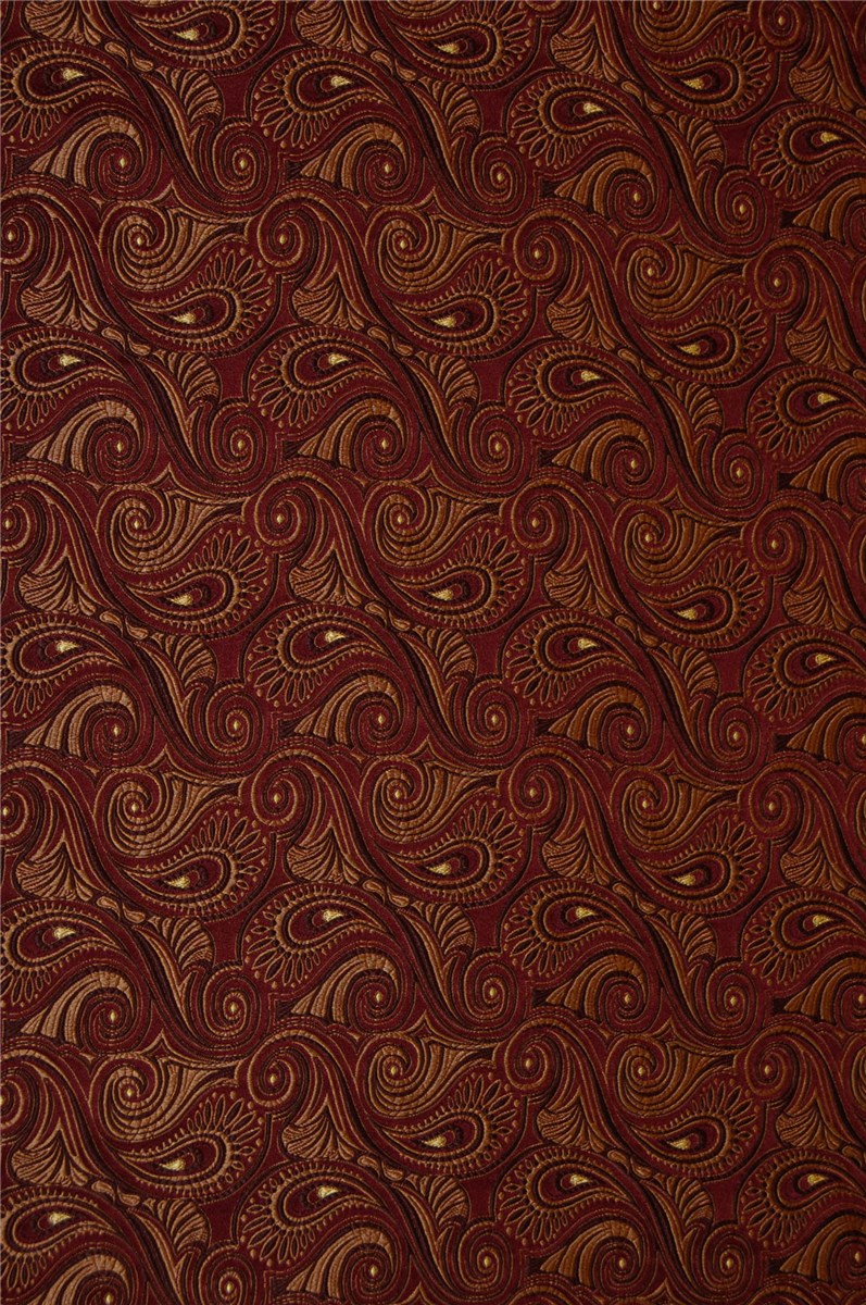 Silk Brocade - Paisley - Chocolat