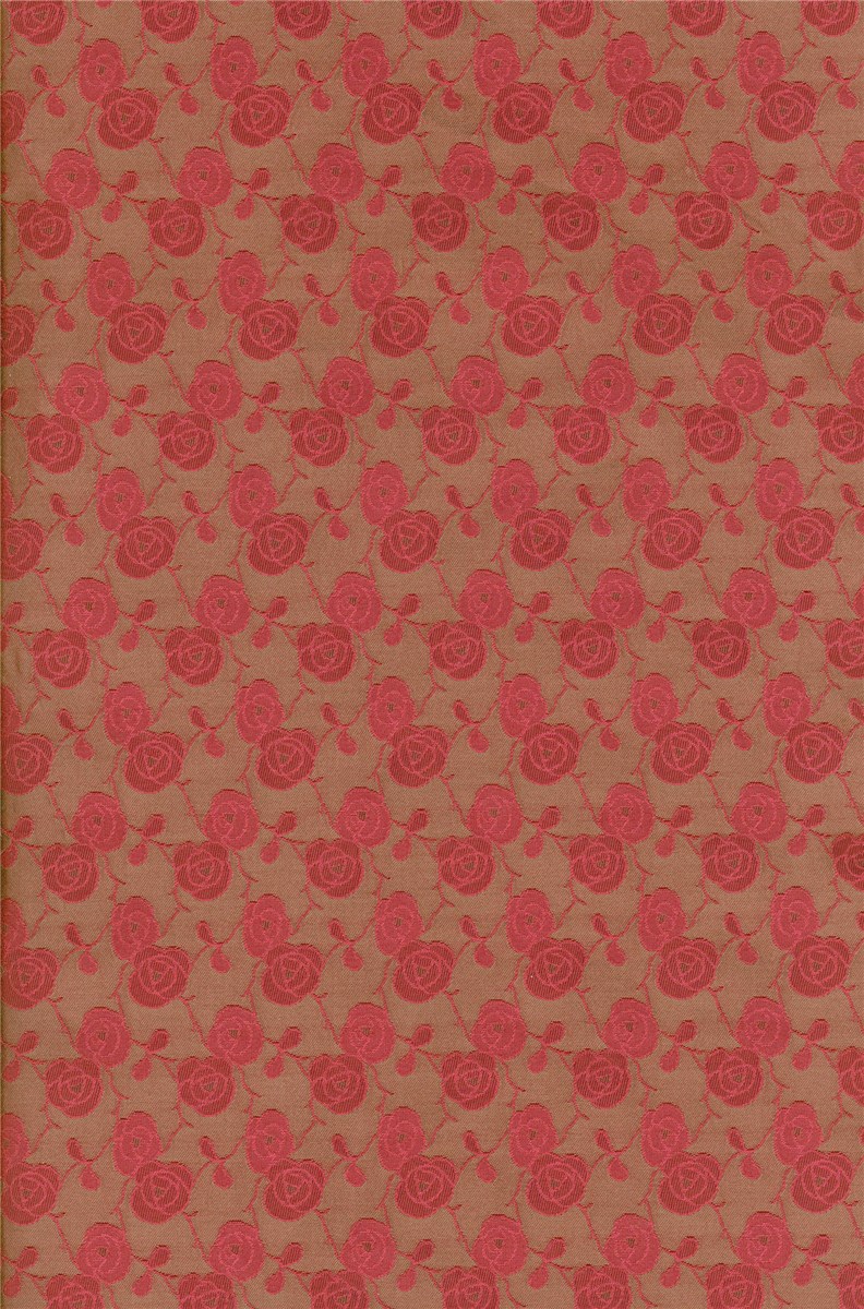 Brocart de Soie - Rosalie - Taupé - Framboise