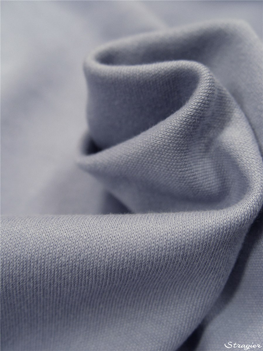 Knitted Fabric - Sweatshirt - extra quality - Plain - Bleu cendré