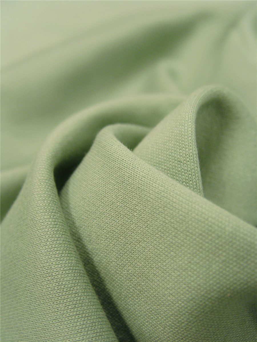 Knitted Fabric - Sweatshirt - extra quality - Plain - Thym Vert