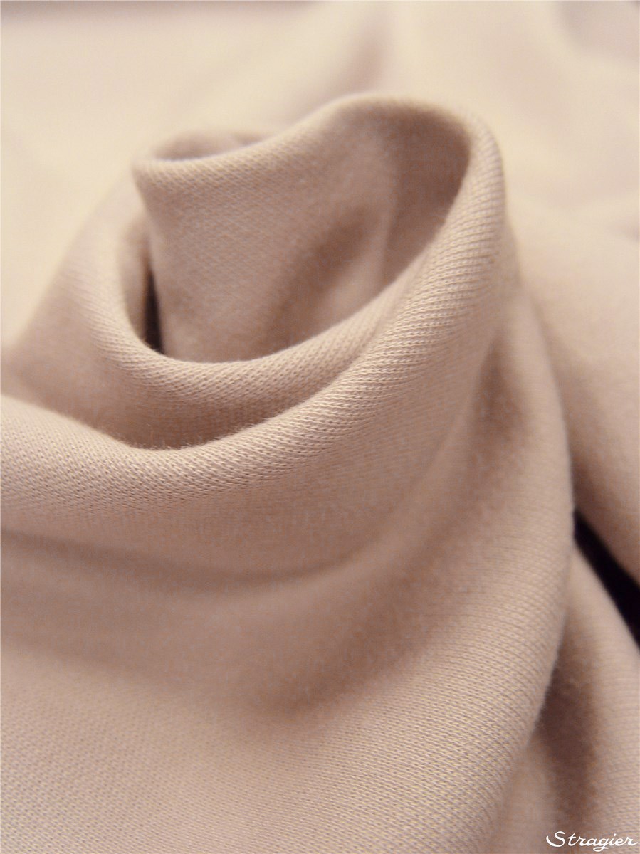 Maille Sweatshirt - qualité extra - uni - Rose des Sables