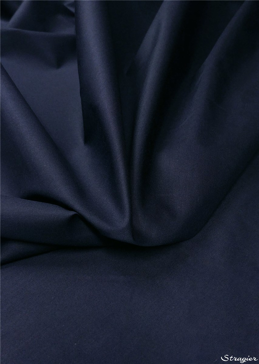 Imper Coton ciré - uni - Bleu Nuit 