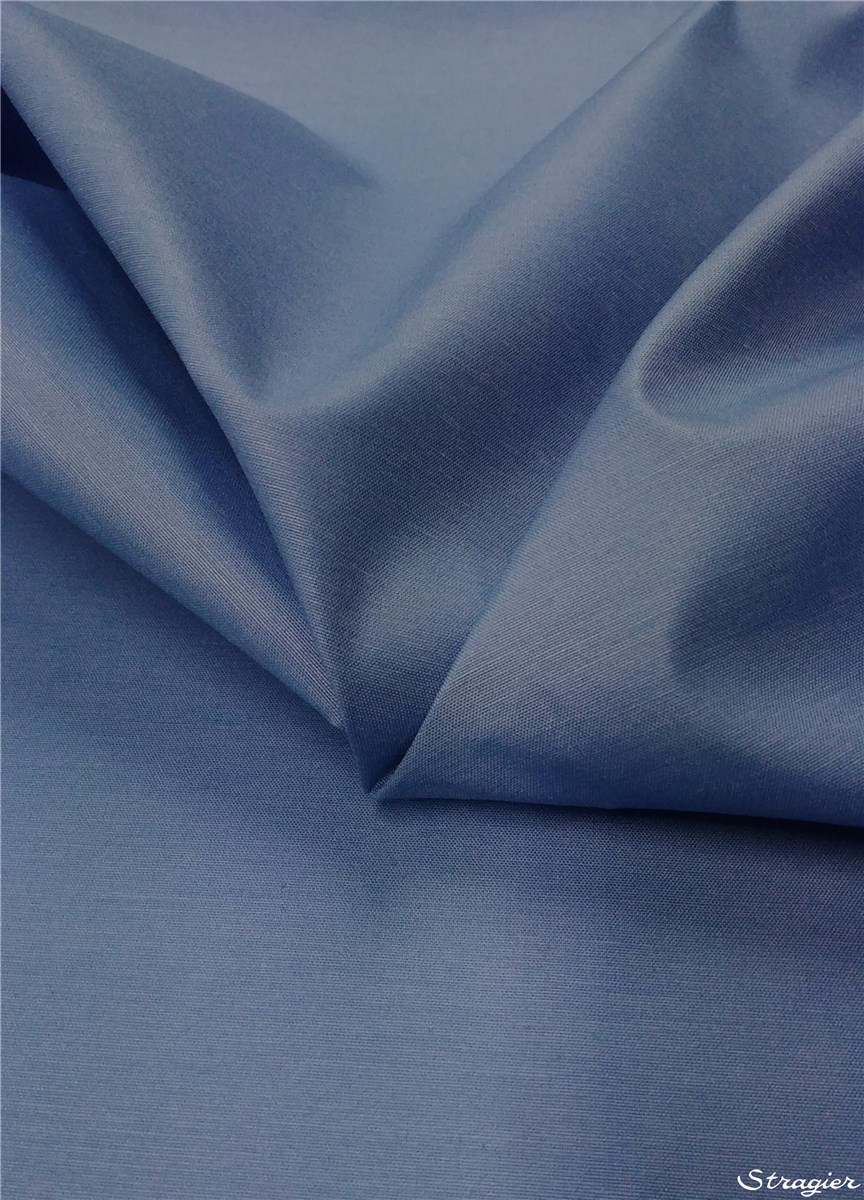 Imper Coton toilé - uni - Bleu 