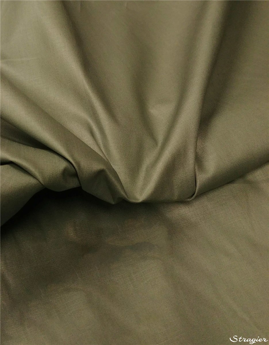 Imper Coton ciré - uni - Vert Foncé Grisé