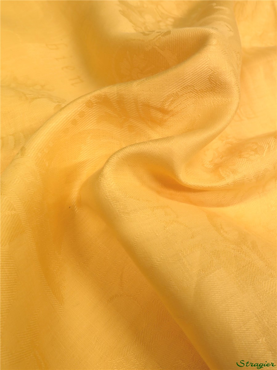 Long Staple Damask Linen - Trianon - Jaune Paille - 180 cm