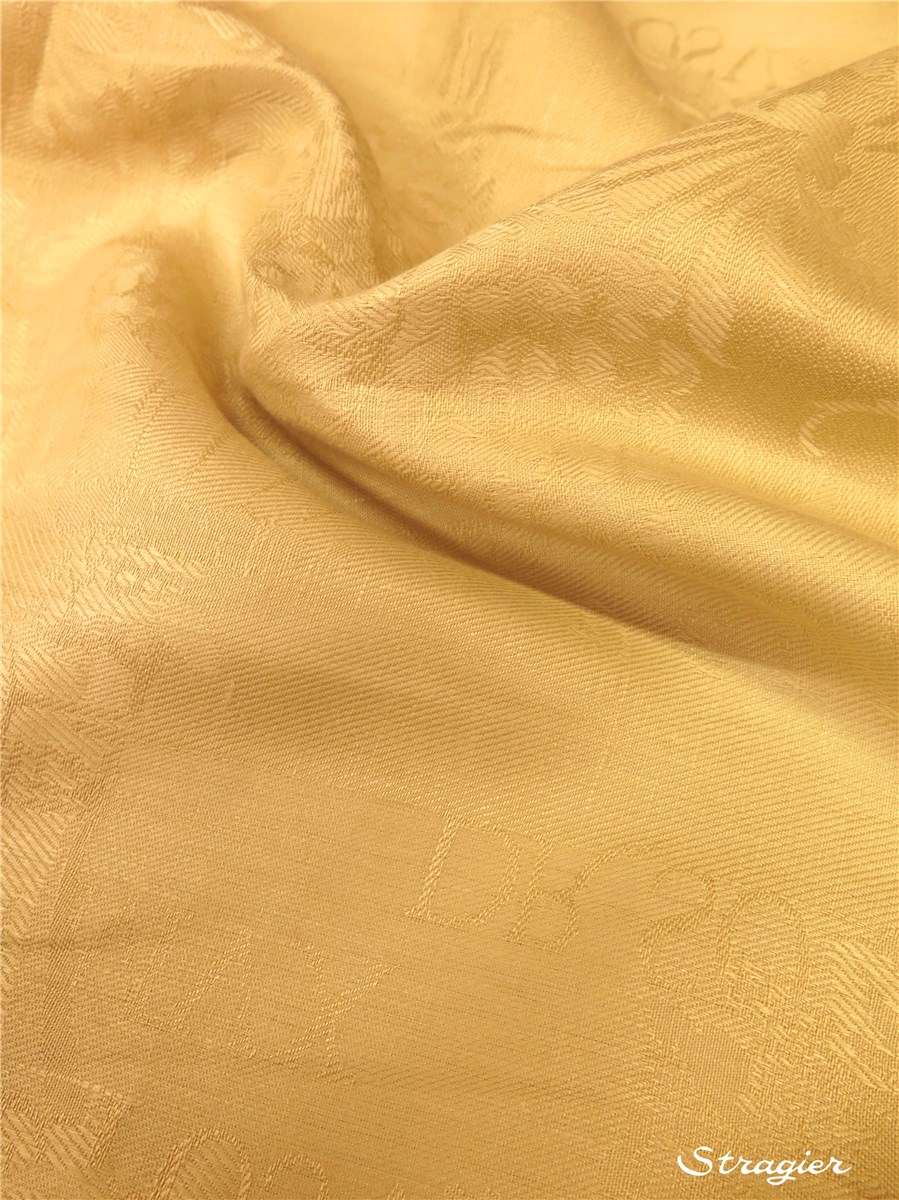 Long Staple Damask Linen - Trianon - Or Clair - 180 cm