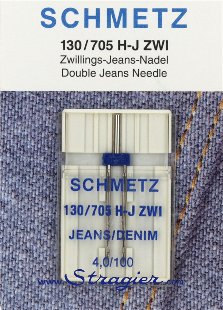 Aiguille Machine - Double - Jeans - 100/4,0 - 1pc