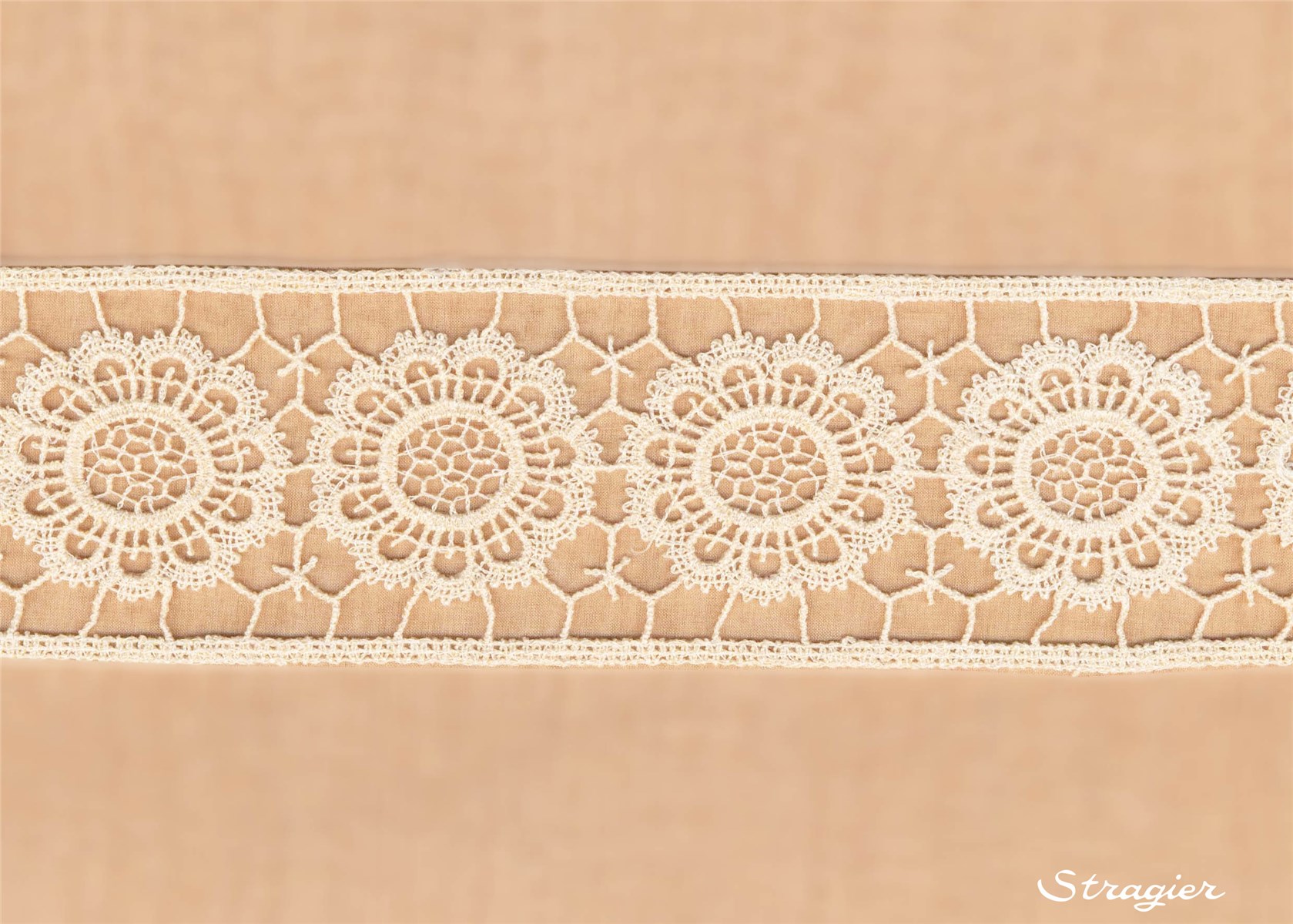 Guipure Coton - 011651 - Vanille Stragier - 60 mm