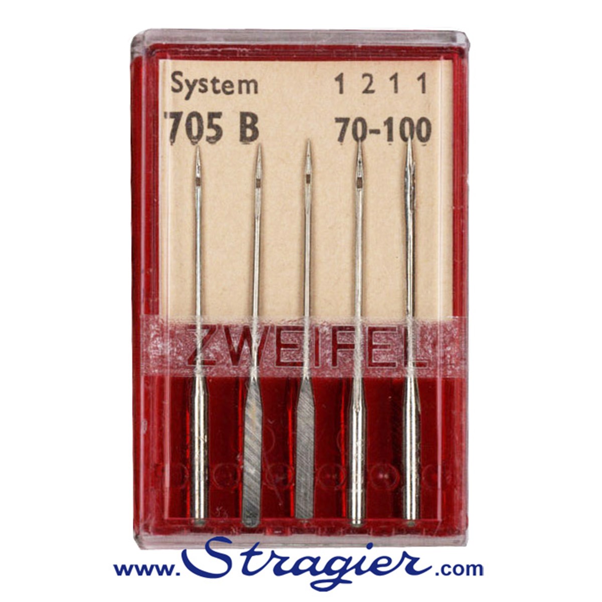 Aiguilles Machine Standard - Mix - 2pc 70/ 4pc 80/ 2pc 90/ 2pc 100 - Zweifel - 10pc