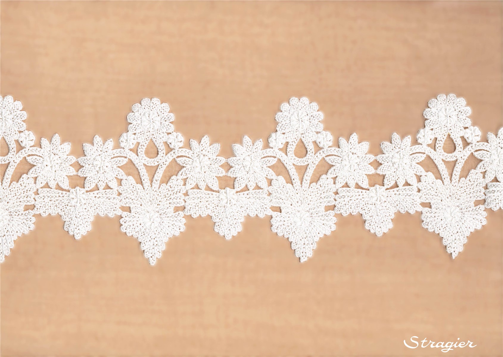 Guipure Lace - 010515 - Porcelaine - 130 mm