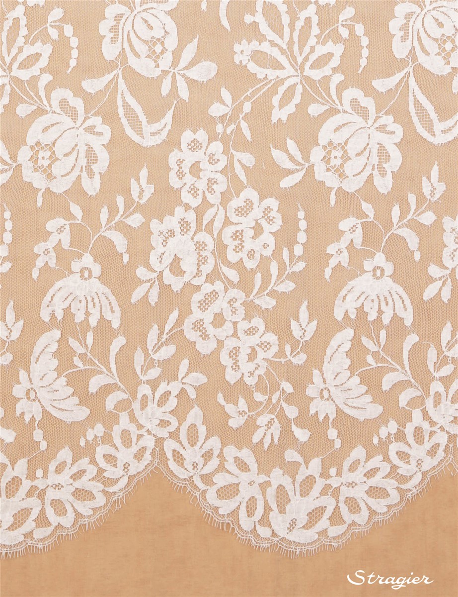 Dentelle de Calais - Anaïs - Ivoire Stragier - 130 cm