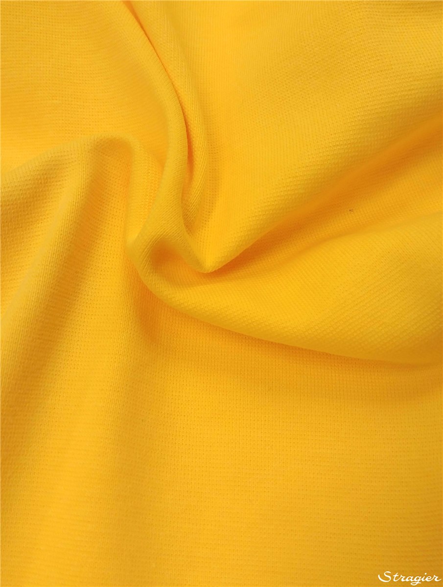 Bord Côte Coton Stretch - Uni - Jaune