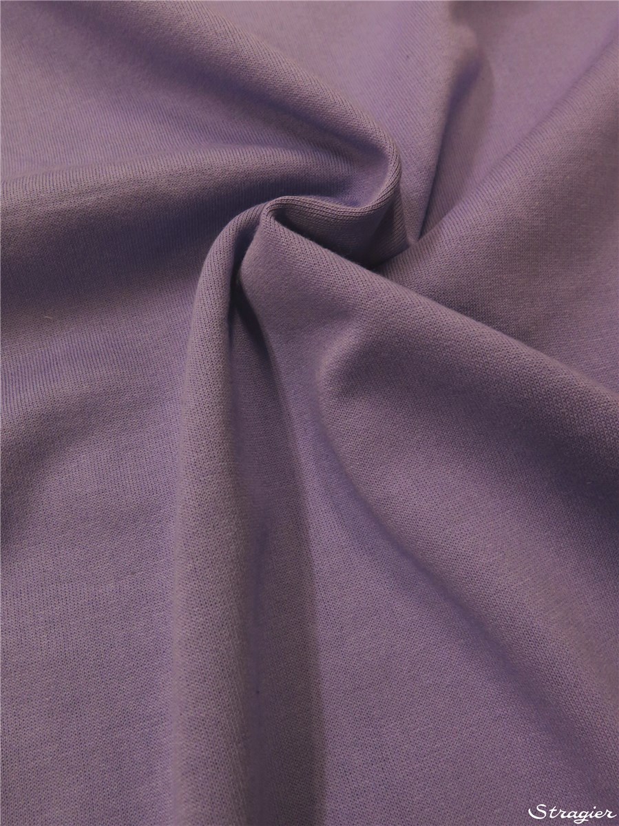 Cotton Sweatshirt Fabric - Plain - Bleu Lavande