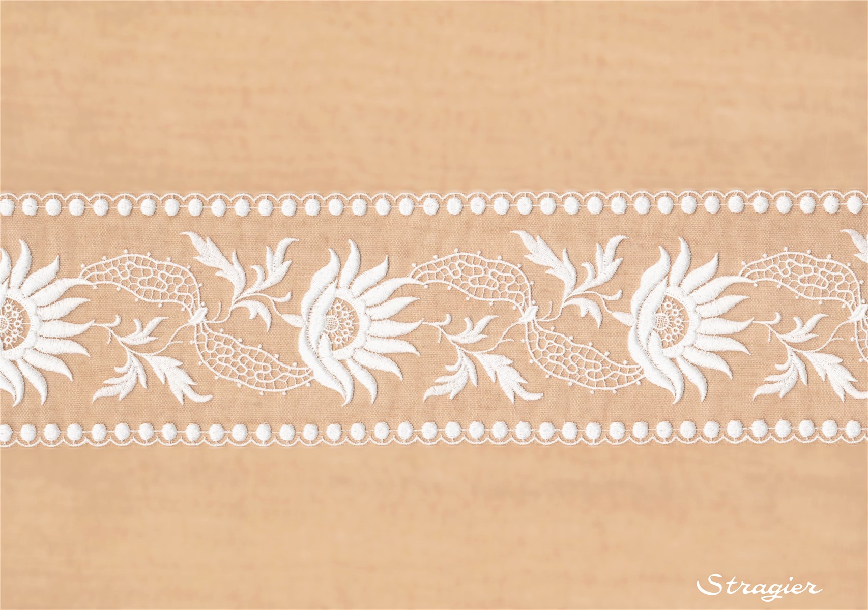 Broderie et Macrame Coton - Celtia - Ivoire clair Stragier - 120 mm