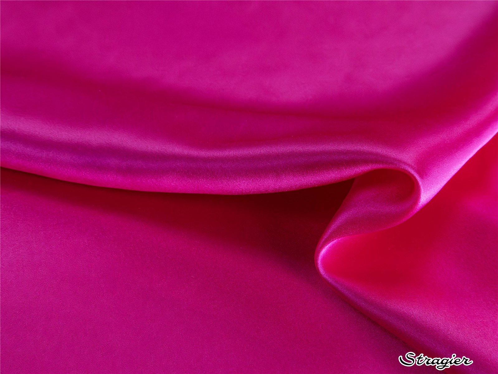 Silk Satin Crepe - Plain - Shocking Pink