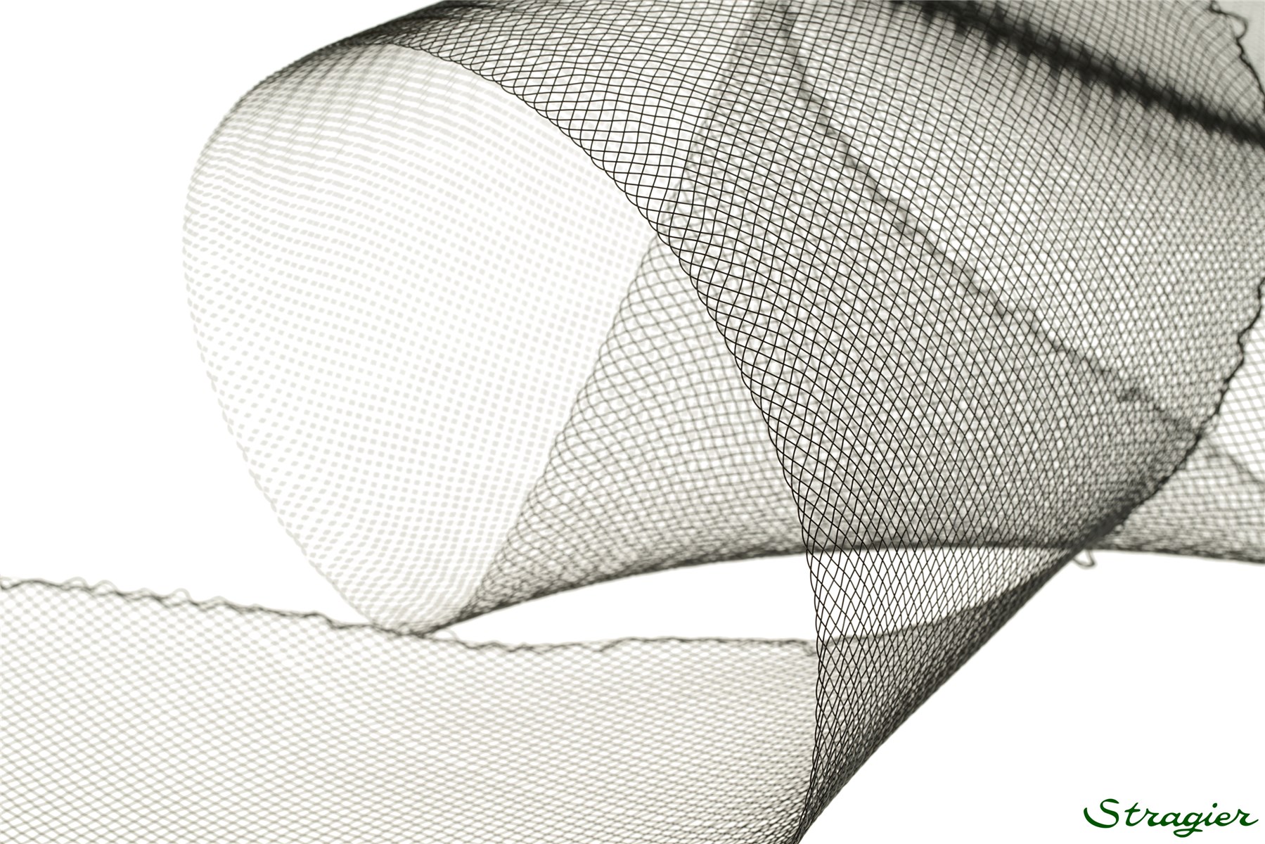 Horsehair braid - coarse - with thread - Plain - Noir - 170 mm