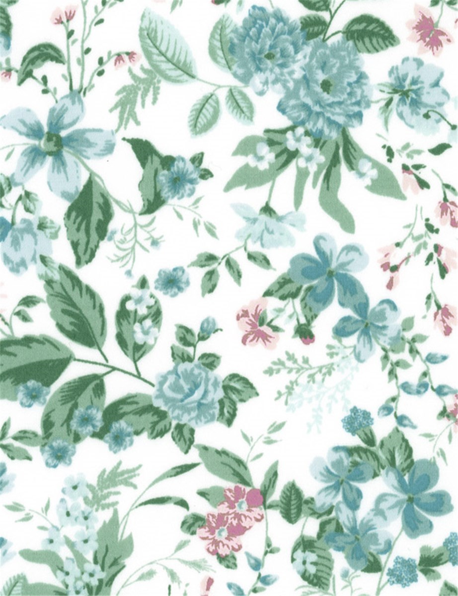 Satin de Coton stretch - Herbarium - 04