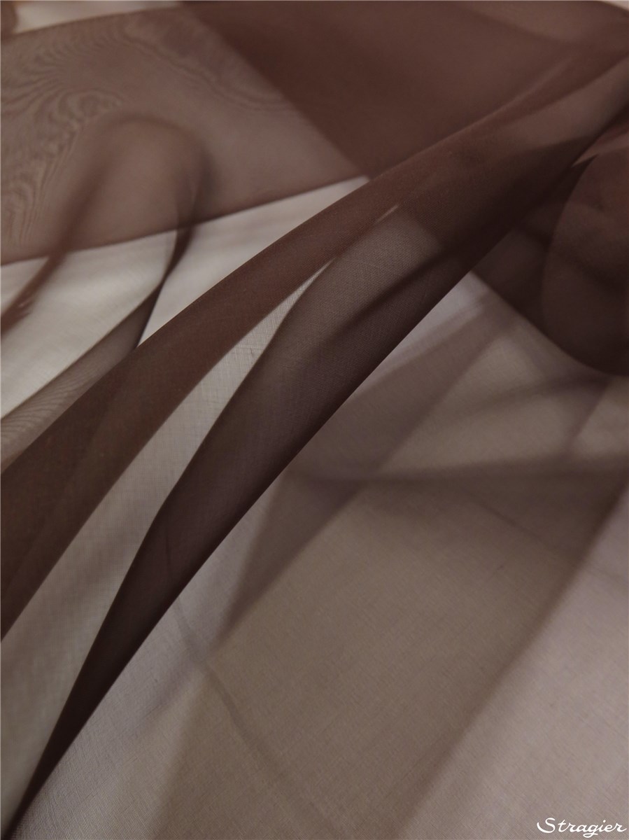 Organza Couture - uni - Chocolat 
